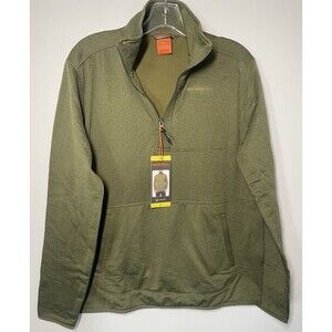 Merrell Pullover Sweater 1/4 Zip Moisture Wicking Men’s S 1926590 Green
